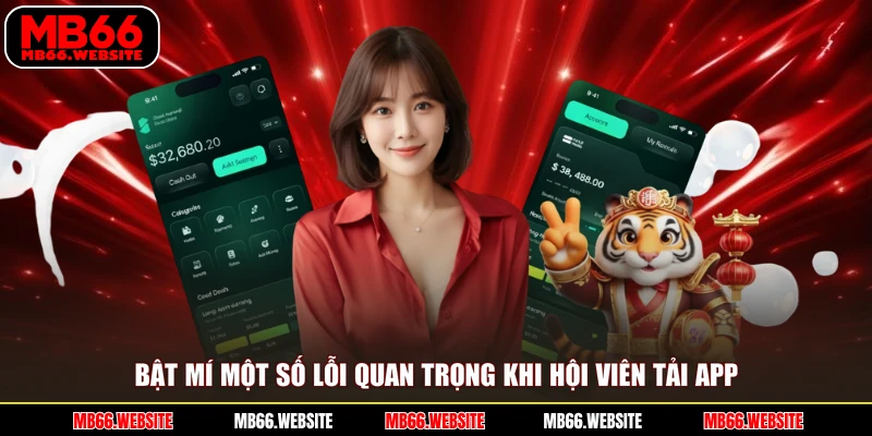 Bật mí một số lỗi quan trọng khi hội viên tải app