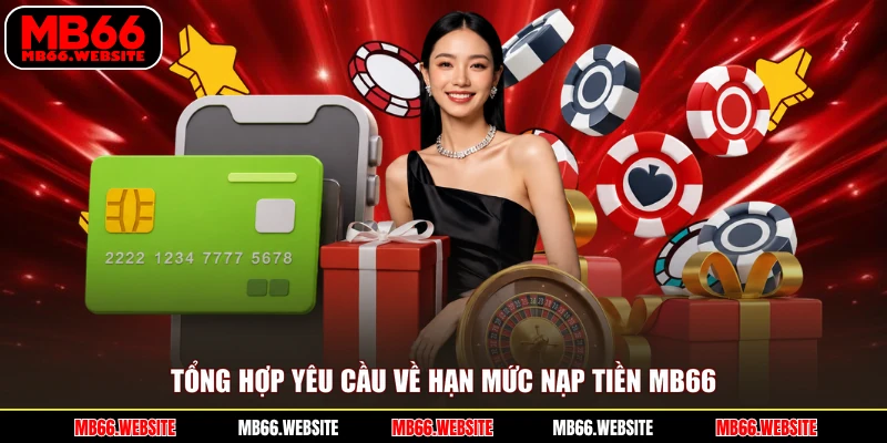 Tổng hợp yêu cầu về hạn mức nạp tiền MB66